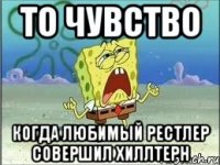 то чувство когда любимый рестлер совершил хиллтерн