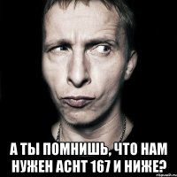  а ты помнишь, что нам нужен acht 167 и ниже?