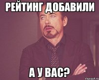 рейтинг добавили а у вас?