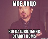 мое лицо когда школьник ставит dcms