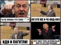 Ты не знаешь что такое *******? НУ ЭТО ЖЕ О-ЧЕ-ВИД-НО!! Иди и погугли! гугл "знает" ответ, но лучше бы их знал тот, кто туда посылает