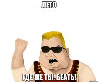 лето где же ты, беать!