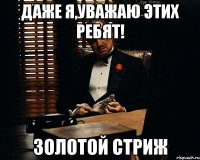 даже я,уважаю этих ребят! золотой стриж