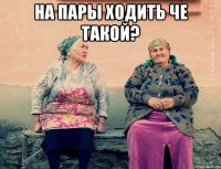 на пары ходить че такой? 