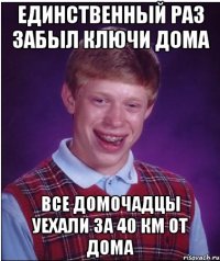 единственный раз забыл ключи дома все домочадцы уехали за 40 км от дома