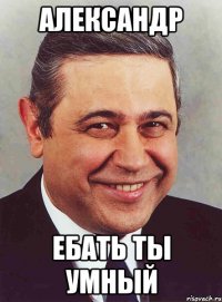 александр ебать ты умный