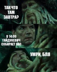 ТАК ЧТО ТАМ ЗАВТРА? В 14:00 ГАЙДУКЕВИЧ СОБИРАЕТ НАС УМРИ, БЛЯ