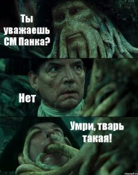 Ты уважаешь СМ Панка? Нет Умри, тварь такая!