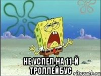  не успел на 11-й троллейбус