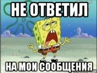 не ответил на мои сообщения