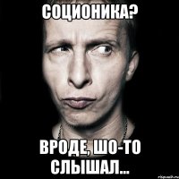 соционика? вроде, шо-то слышал...