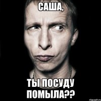 саша, ты посуду помыла??