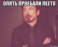 опять проебали леето 