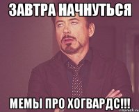 завтра начнуться мемы про хогвардс!!!