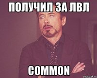 получил за лвл common