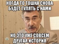 когда то тошка снова будет гулять с нами но это уже совсем другая история