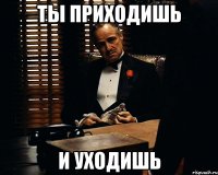 ты приходишь и уходишь