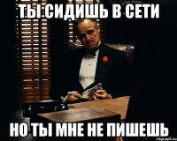 ты сидишь в сети но ты мне не пишешь