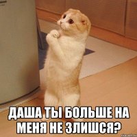  даша ты больше на меня не злишся?