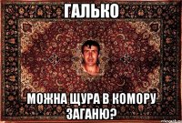 галько можна щура в комору заганю?