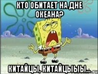 кто обитает на дне океана? китайцы, китайцыыы...