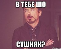 в тебе шо сушняк?