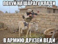 похуй на шарагу клади в армию друзей веди