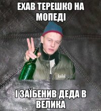 ехав терешко на мопеді і заїбенив деда в велика