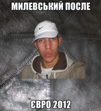 милевський после євро 2012