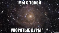 мы с тобой упоротые дуры^_^