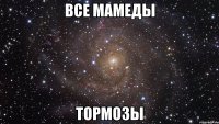 все мамеды ТОРМОЗЫ