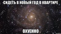 Сидеть в новый год в квартире охуенно