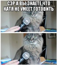 сэр а вы знаете что катя не умеет готовить 