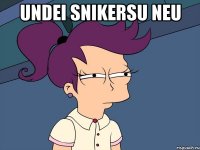 undei snikersu neu 