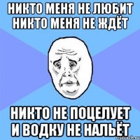 никто меня не любит никто меня не ждёт никто не поцелует и водку не нальёт