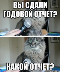 вы сдали годовой отчет? какой отчет?