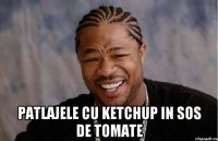  patlajele cu ketchup in sos de tomate