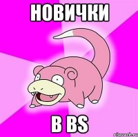 новички в bs