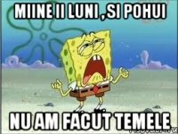 miine ii luni , si pohui nu am facut temele