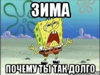 зима почему ты так долго