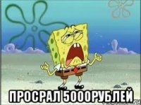  просрал 5000рублей