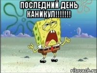 последний день каникул!!! 