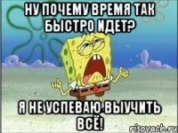 ну почему время так быстро идет? я не успеваю выучить всё!