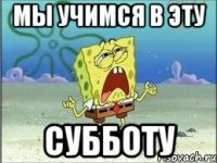 Мы учимся в эту субботу