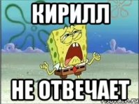 КИРИЛЛ НЕ ОТВЕЧАЕТ