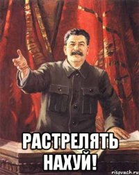  растрелять нахуй!