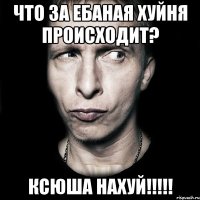 что за ебаная хуйня происходит? ксюша нахуй!!!