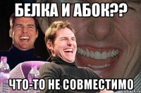 белка и абок?? что-то не совместимо