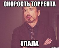 скорость торрента упала