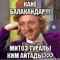 Кане балакандар!!! Митоз туралы ким айтады???